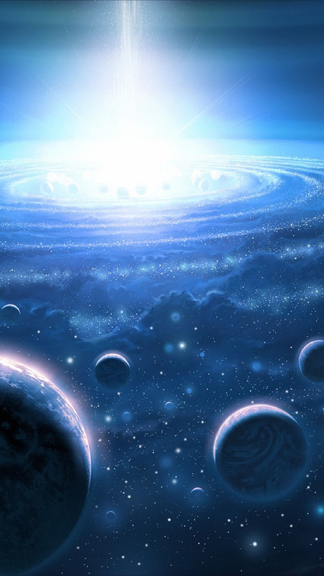 Обои Солнечная система, земля, планета, космическое пространство, атмосфера в разрешении 1080x1920