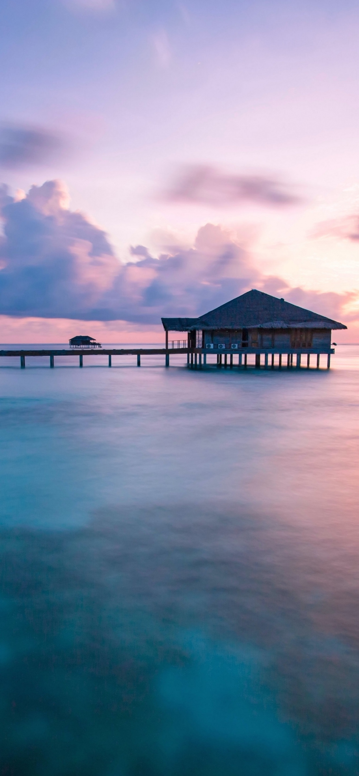 Обои Мальдивы, океан, море, природа, тропическая зона в разрешении 1242x2688