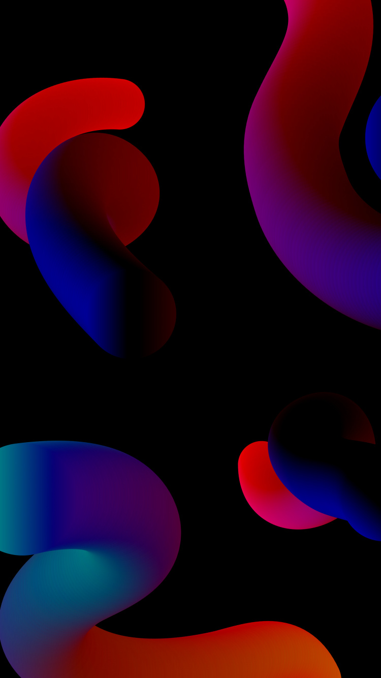 Обои графический дизайн, красочность, свет, черный, освещение в разрешении 750x1334