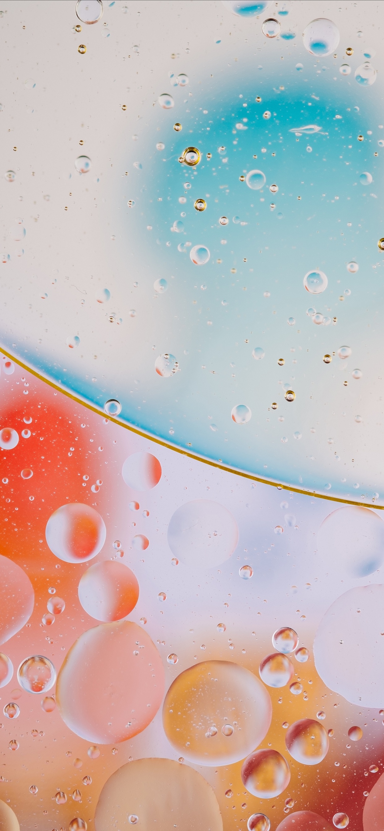 Обои вода, падение, жидкость пузырь, жидкий, жидкость в разрешении 1242x2688