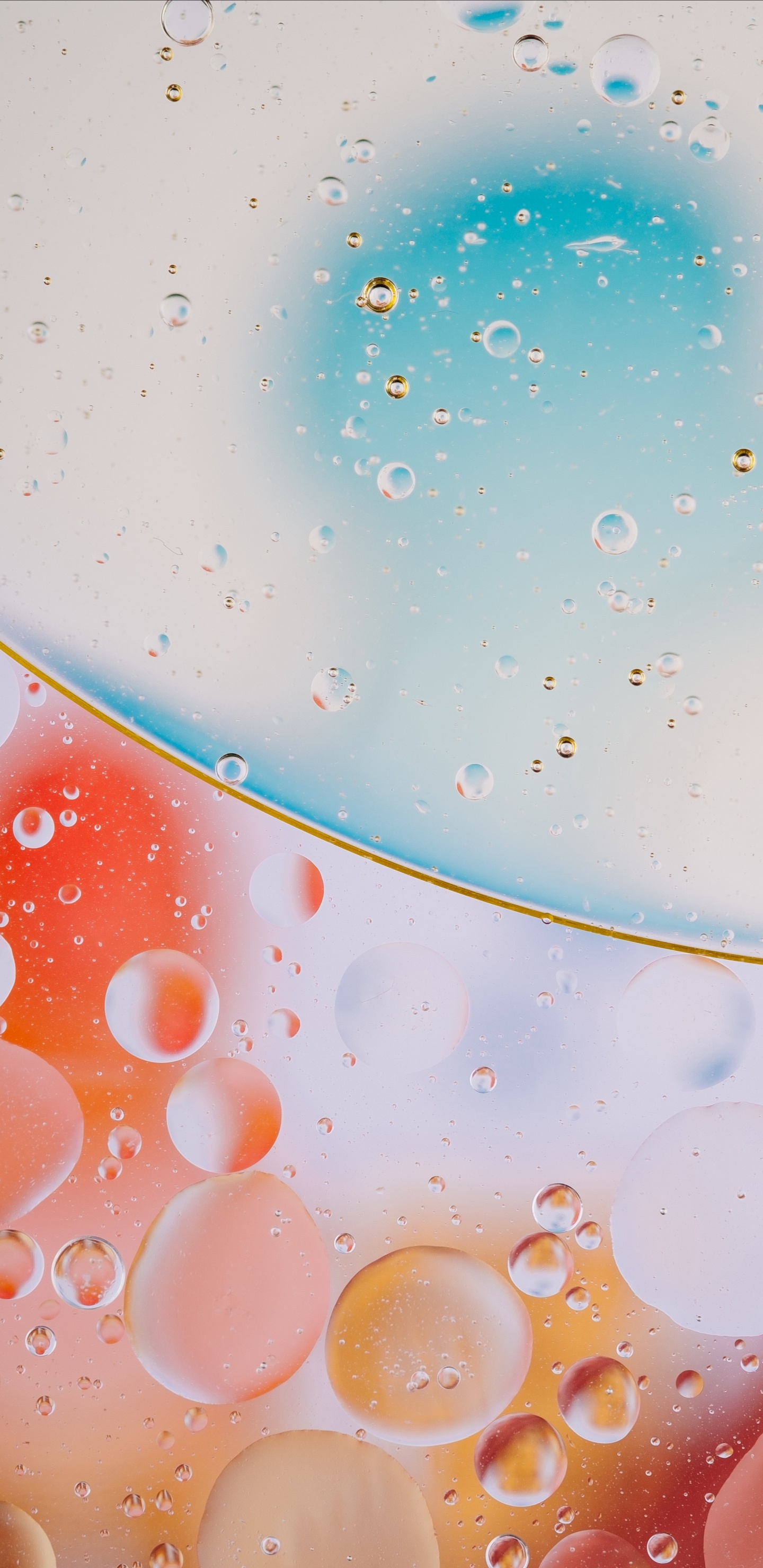 Обои вода, падение, жидкость пузырь, жидкий, жидкость в разрешении 1440x2960