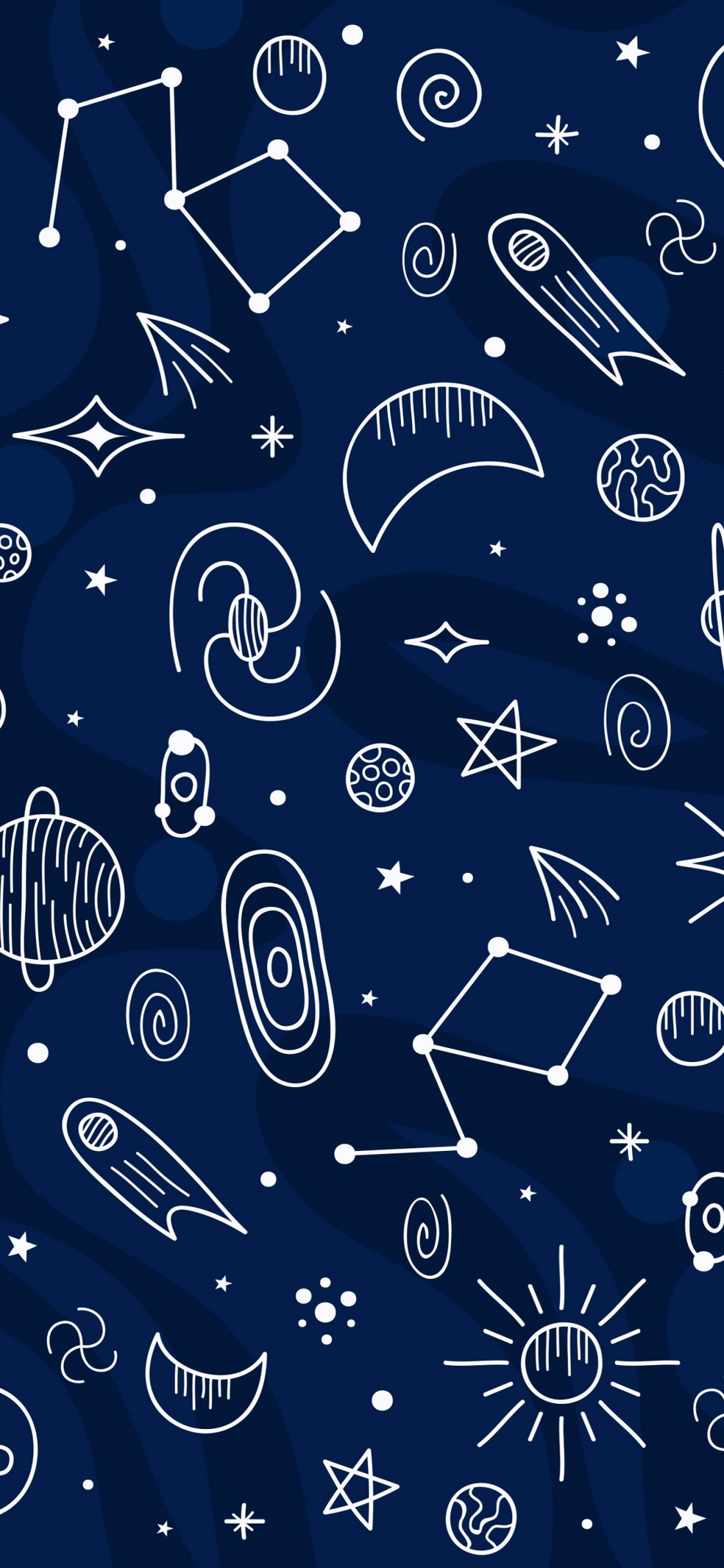 Обои узор, графический дизайн, лазурный, круг, электрик в разрешении 1125x2436