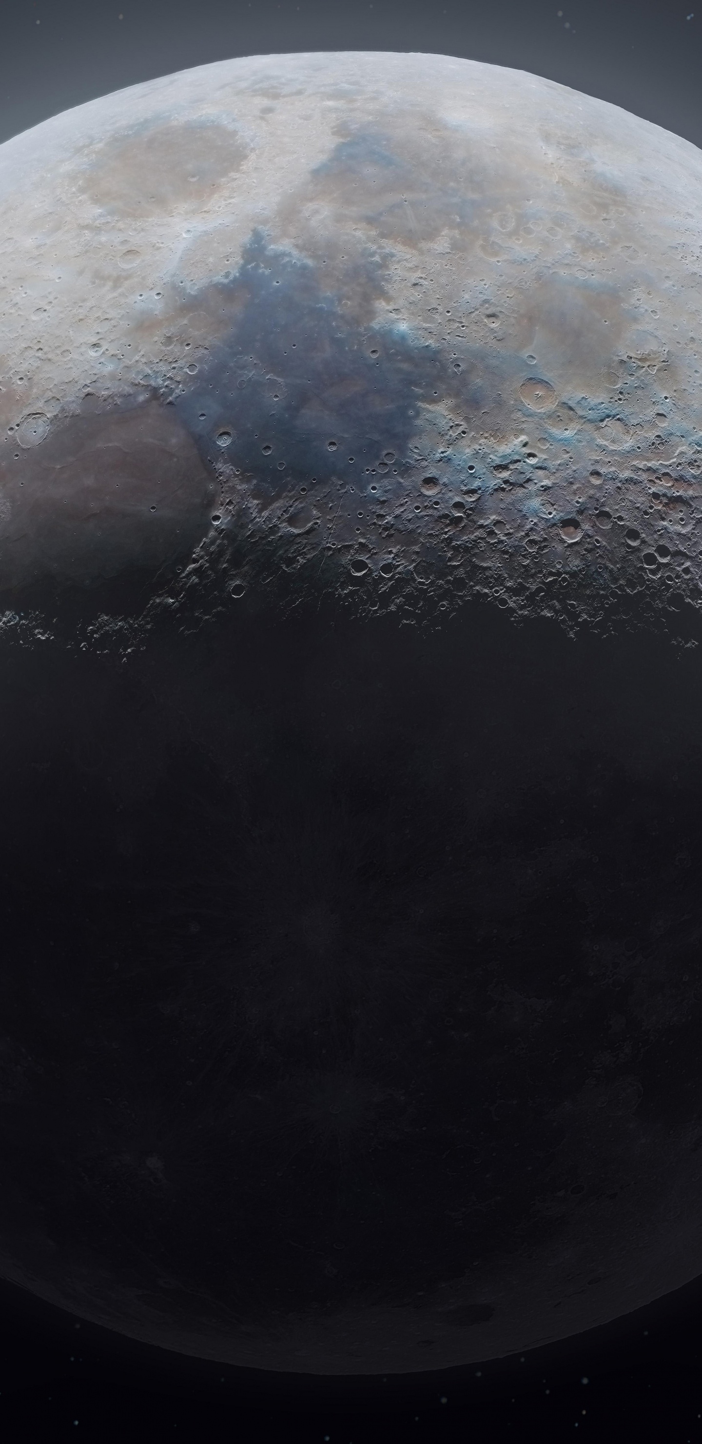 Обои астрофотография луны, астрофотография, Лунный календарь, Луна из космоса, атмосфера в разрешении 1440x2960