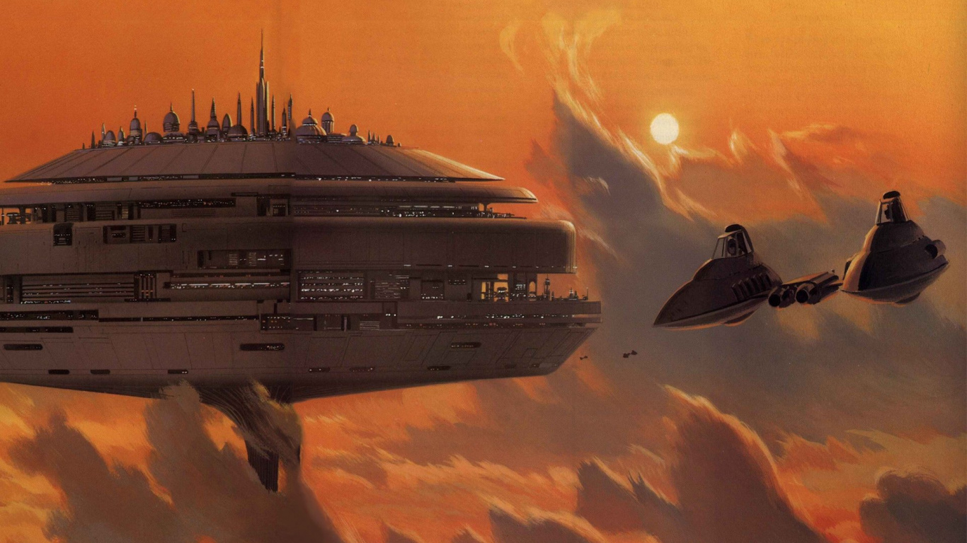 Обои звездные войны, йода, облако, природа, клон-солдат в разрешении 1366x768