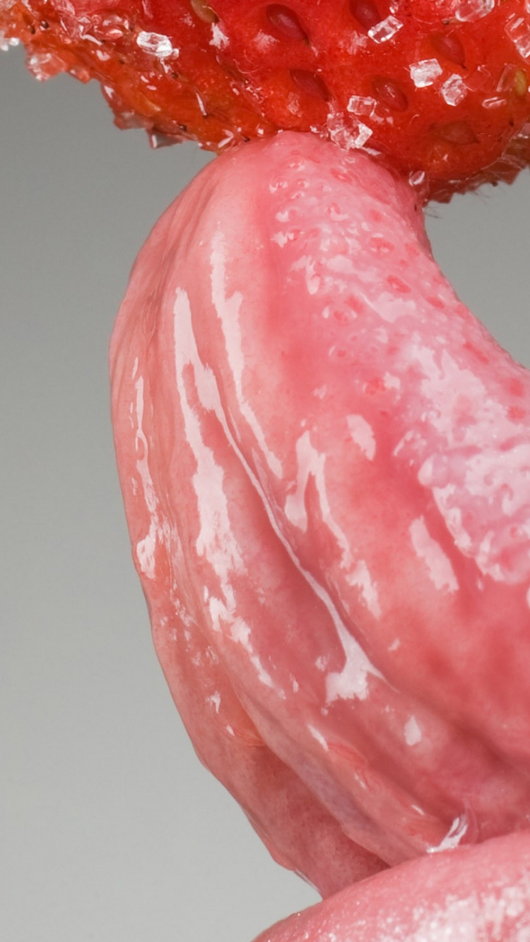 Обои розовый, рот, пасть, плоть, персик в разрешении 750x1334