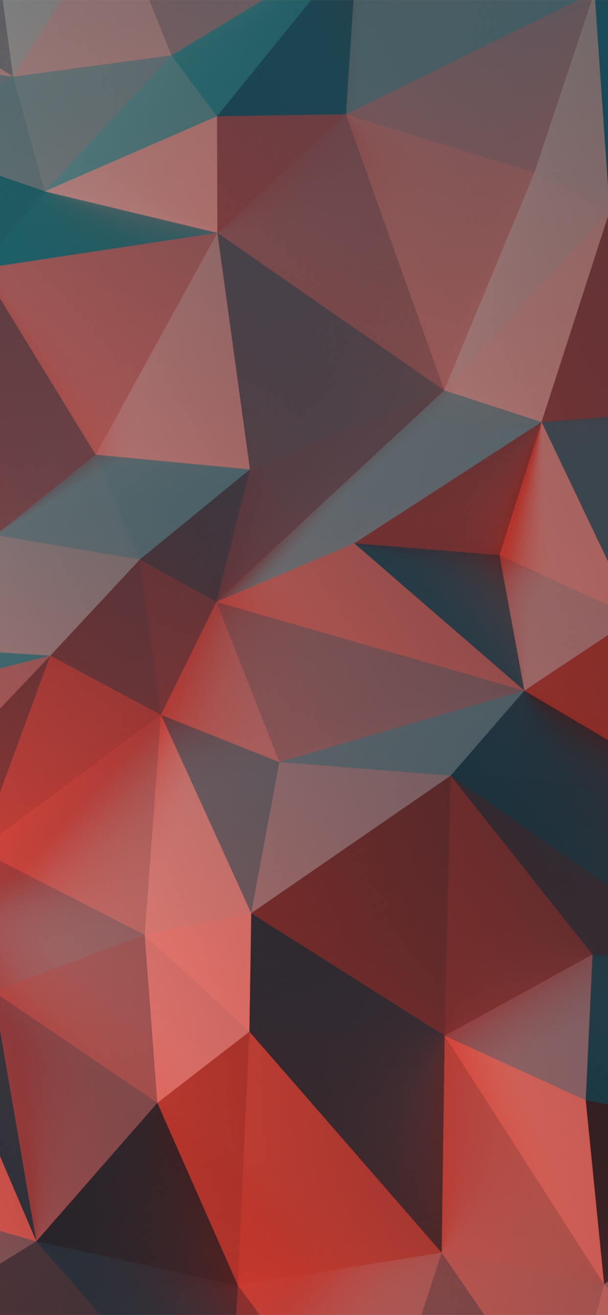 Обои яблоко, полигон, ios, коричневый цвет, красочность в разрешении 1242x2688