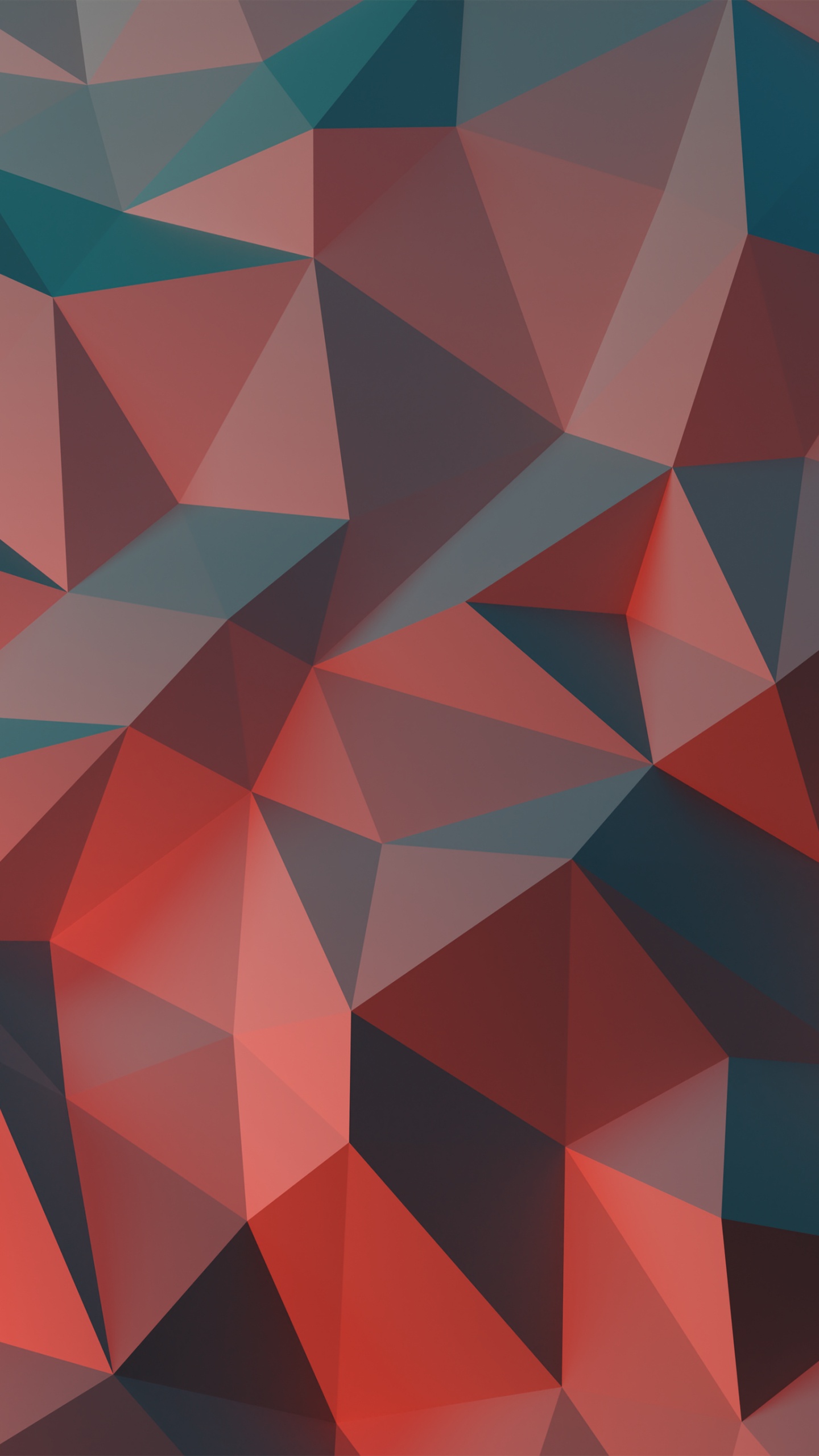 Обои яблоко, полигон, ios, коричневый цвет, красочность в разрешении 1440x2560