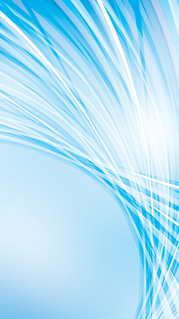 Обои синий, линия, лазурный, графика, небесно голубой в разрешении 750x1334