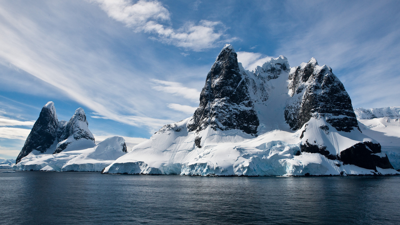 Обои лед, природа, айсберг, гора, Северный Ледовитый океан в разрешении 1280x720