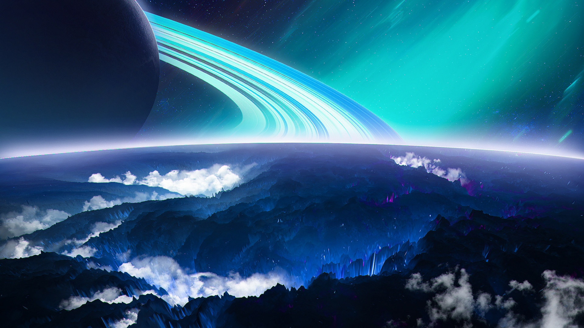 Обои атмосфера, космическое пространство, космос, земля, мир в разрешении 1920x1080