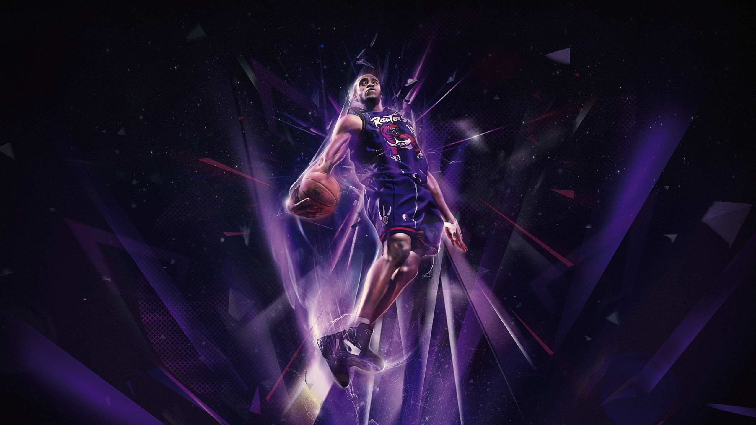 Обои NBA, Баскетбол, верняк, пурпур, Представление в разрешении 2560x1440