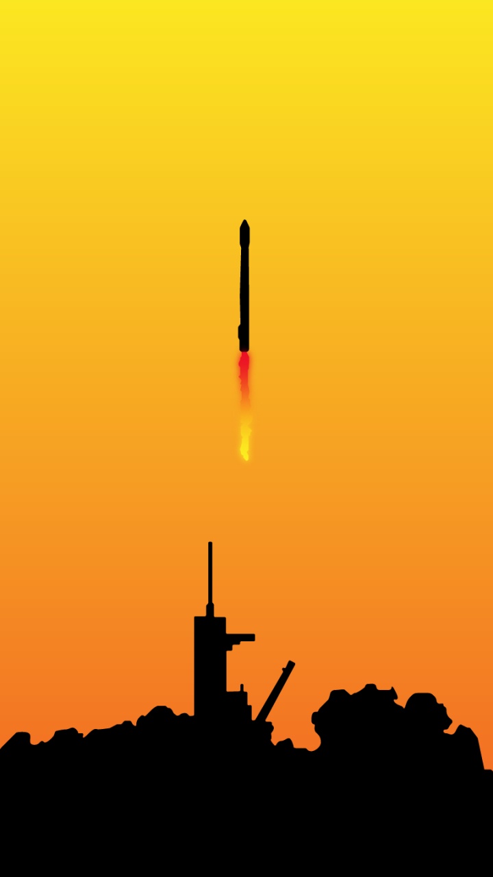 Обои SpaceX, космический полет, Falcon 9, Falcon Heavy, природа в разрешении 720x1280