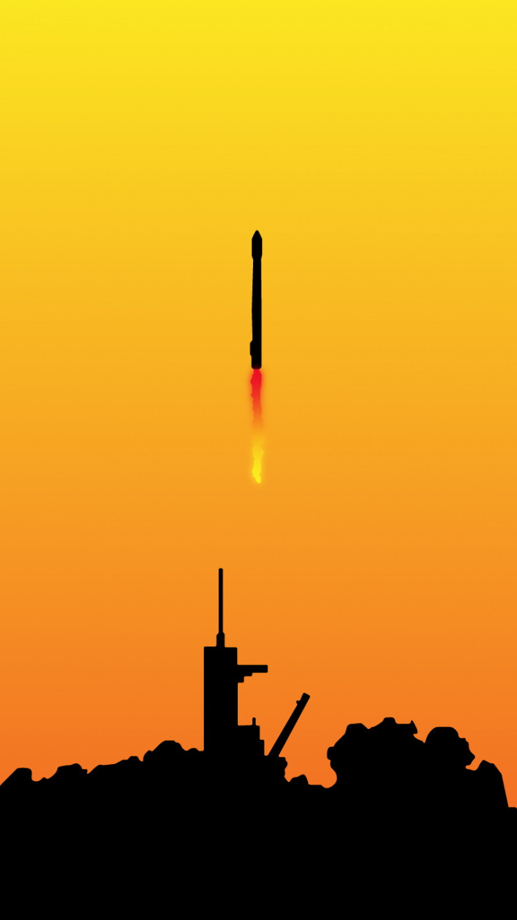 Обои SpaceX, космический полет, Falcon 9, Falcon Heavy, природа в разрешении 750x1334