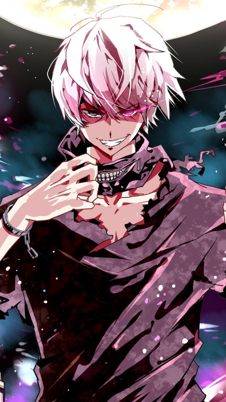 Обои Кен kaneki, Токио вурдалак, аниме, вымышленный персонаж, искусство в разрешении 720x1280
