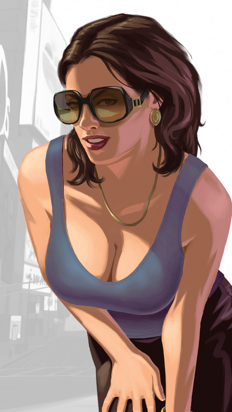 Обои каштановые волосы, уход за зрением, плечо, длинные волосы, девушка в разрешении 750x1334