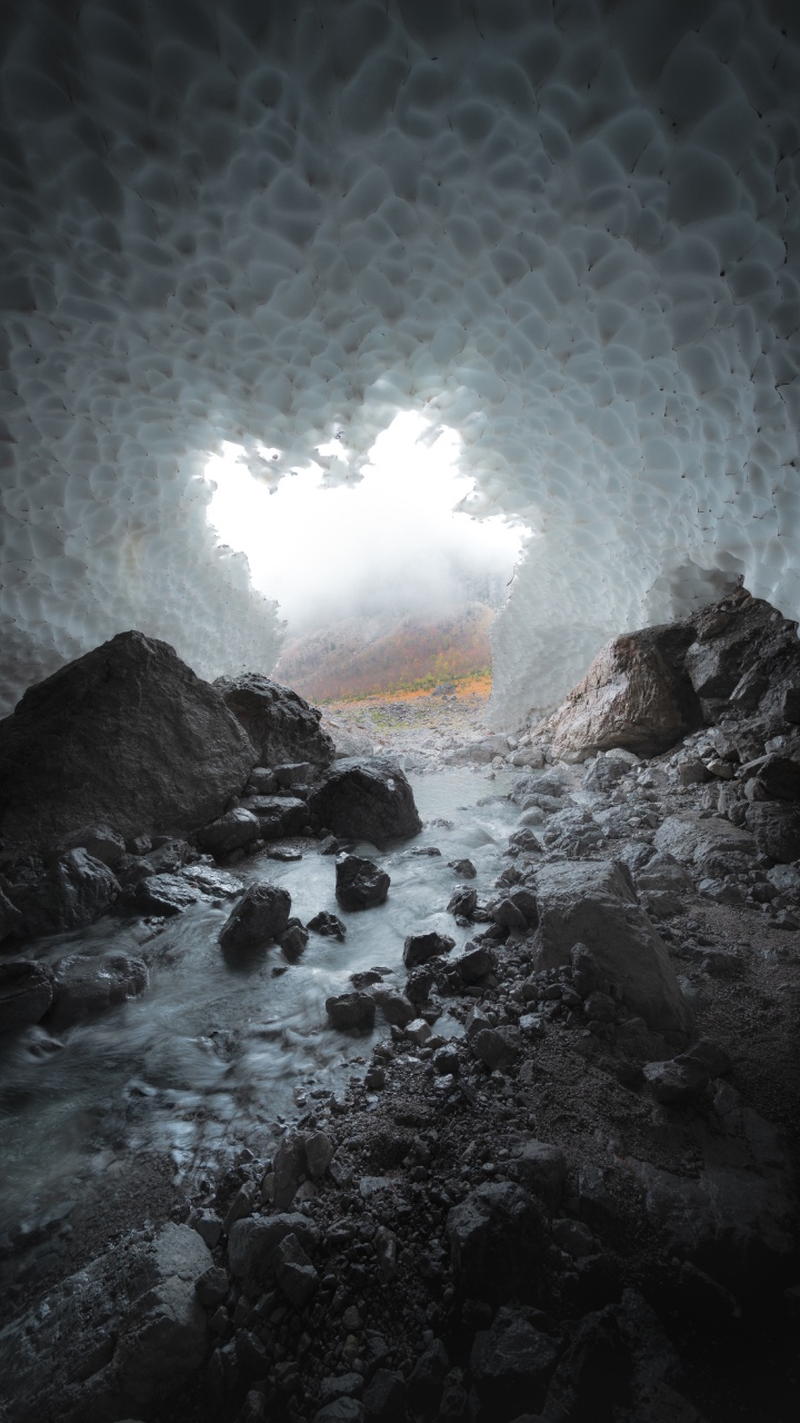 Обои рок, прибрежные и океанические рельефы, пейзаж, морская пещера, природа в разрешении 720x1280