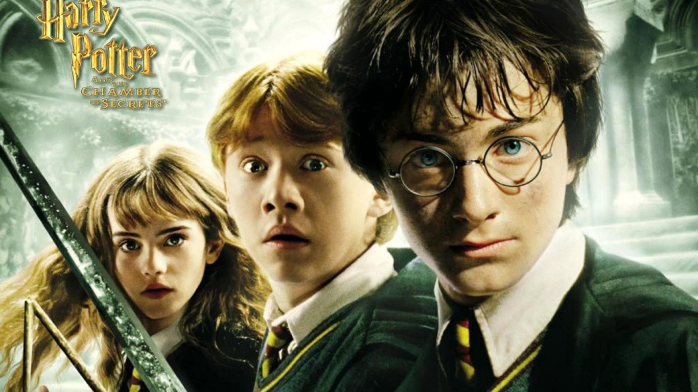 Обои Гарри Поттер, Дж К Роулинг, Рон Уизли, Гермиона грейнджер, Вселенная Гарри Поттера в разрешении 1366x768