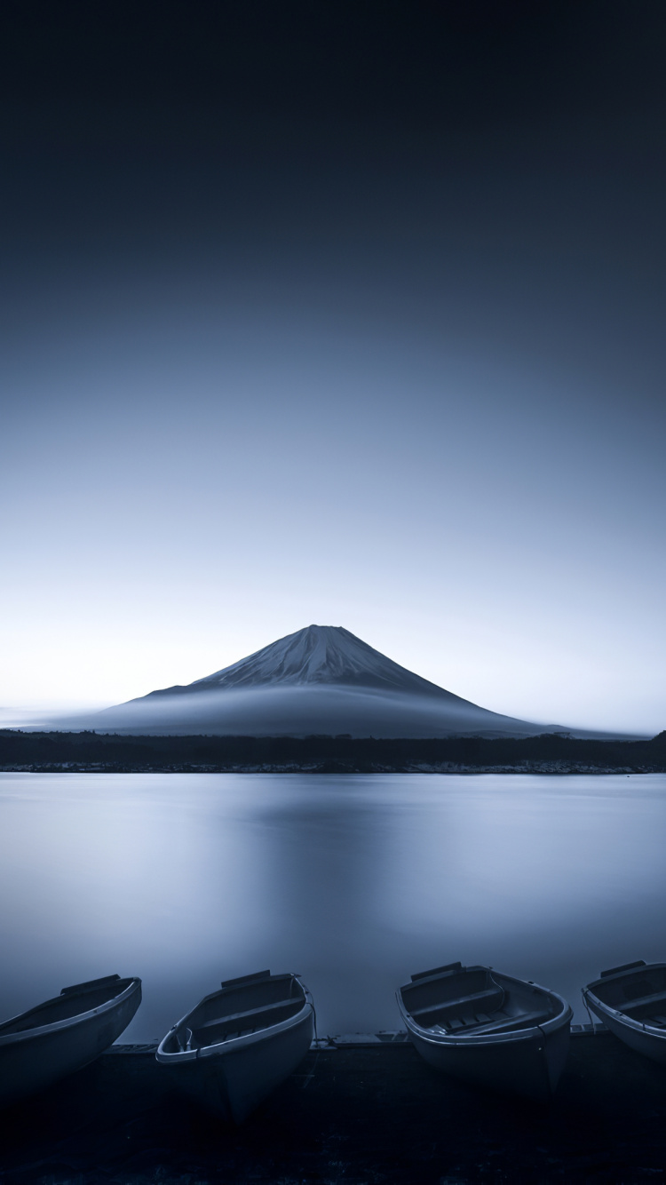 Обои вода, гидроресурсы, гора, атмосфера, облако в разрешении 750x1334