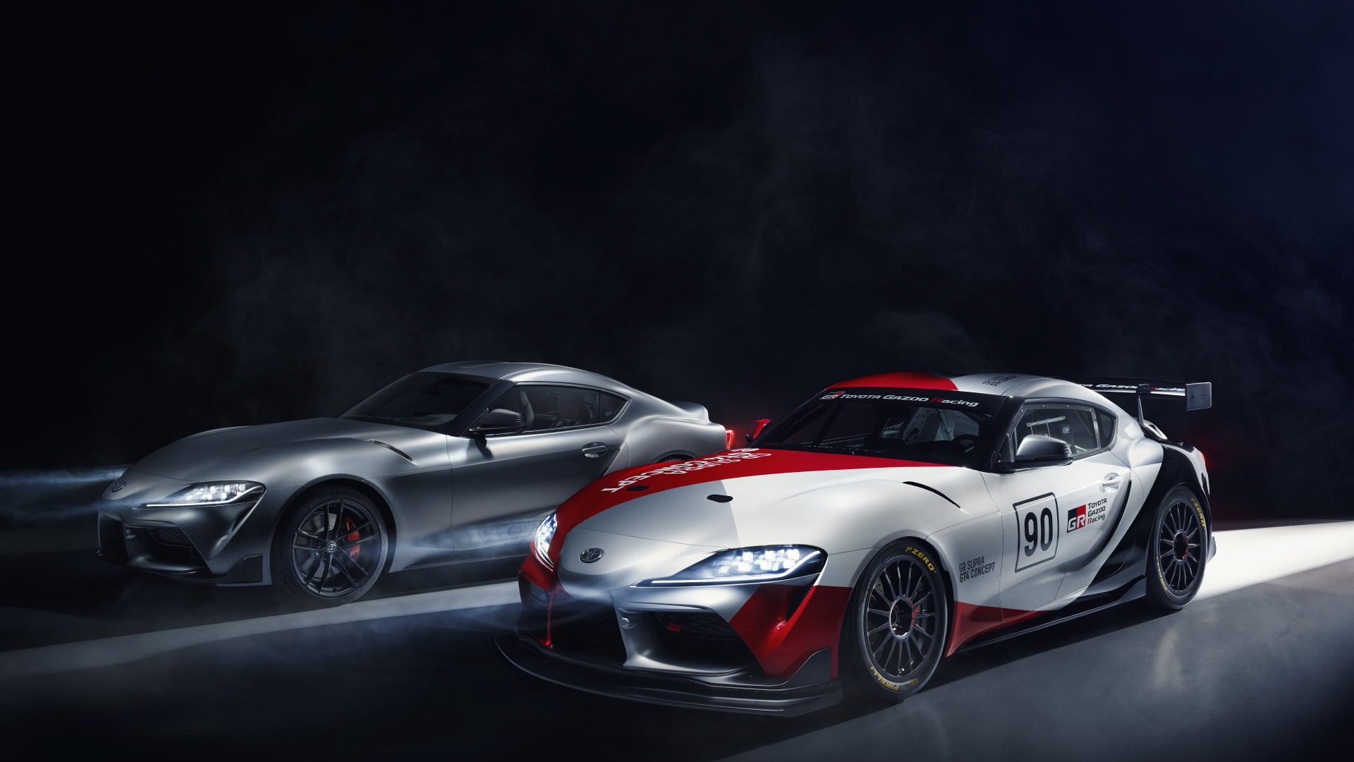 Обои Toyota Supra, 2019 Женевском Автосалоне, авто, toyota, автогонки в разрешении 1920x1080