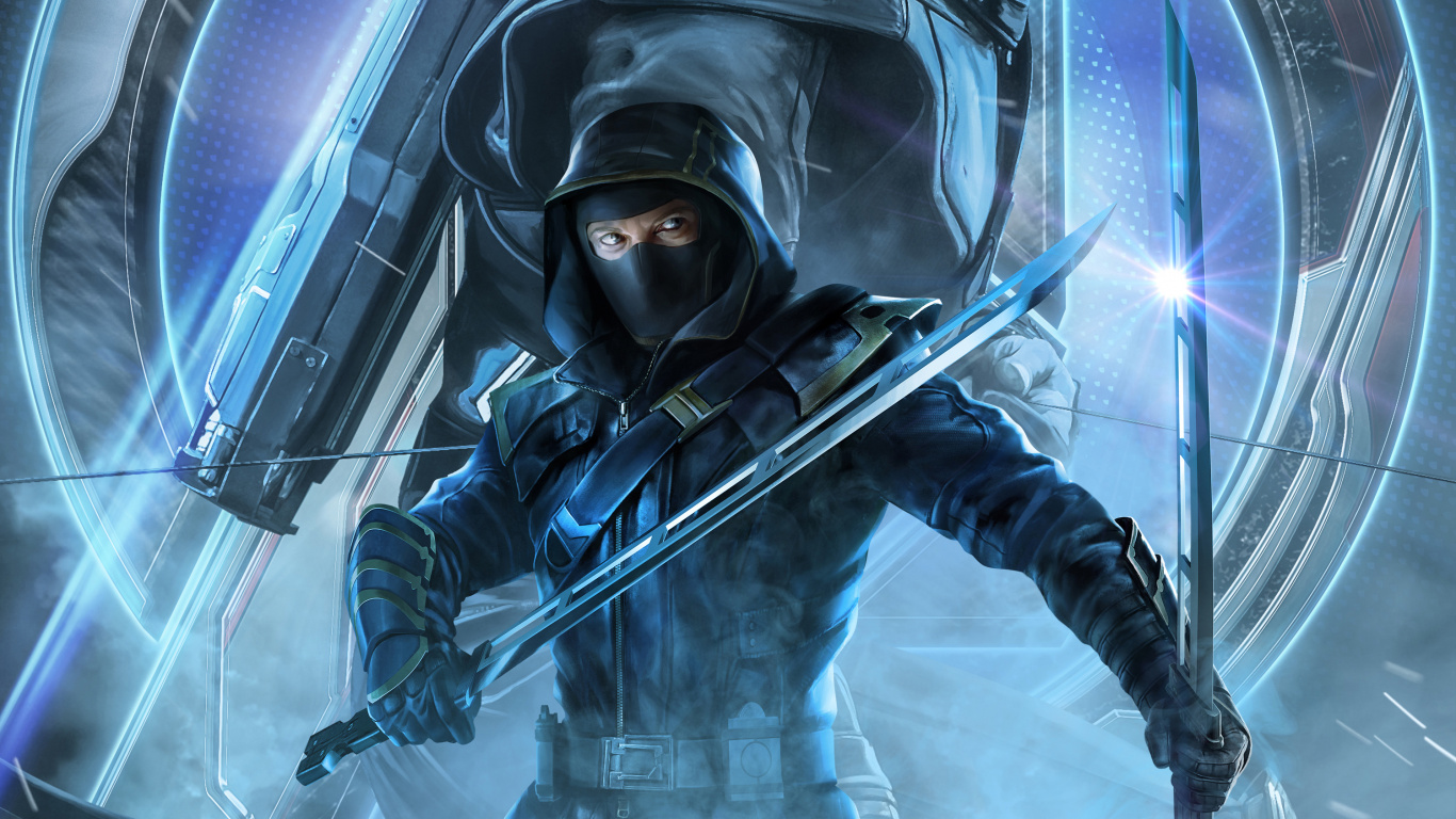 Обои шутер, Мстители Эндшпиль, туманность, компьютерная игра, игры в разрешении 1366x768