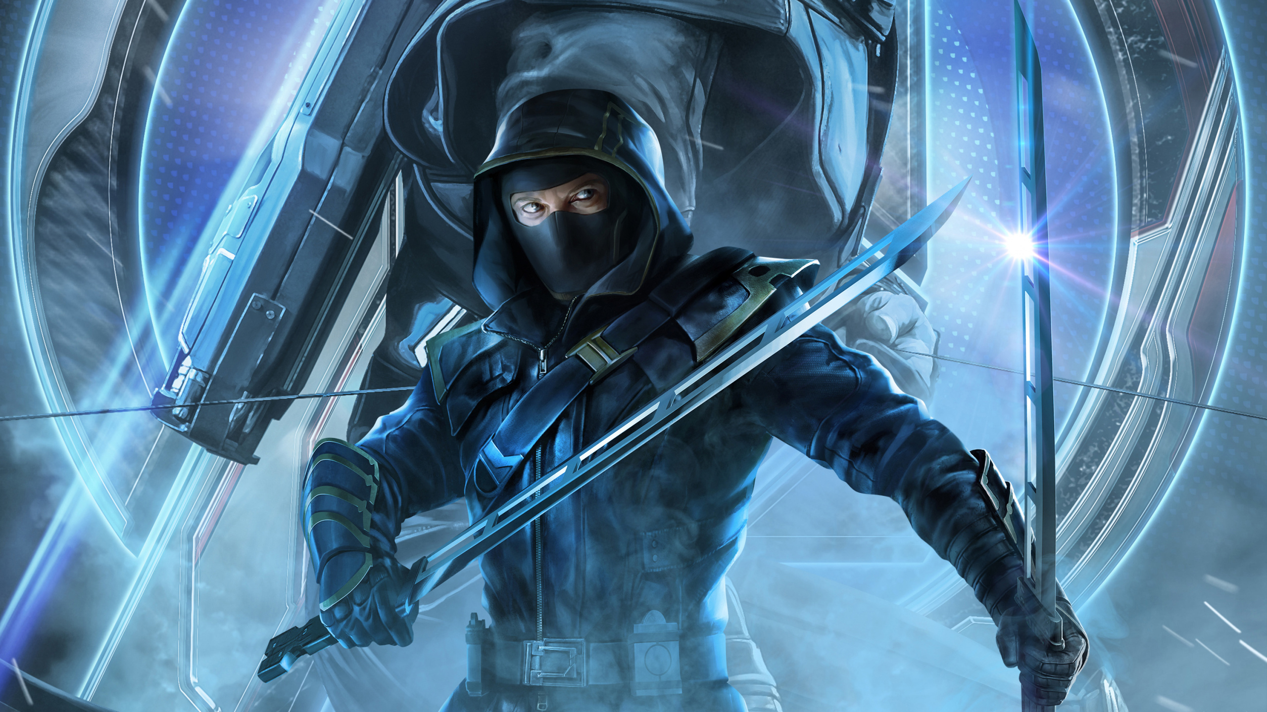 Обои шутер, Мстители Эндшпиль, туманность, компьютерная игра, игры в разрешении 2560x1440