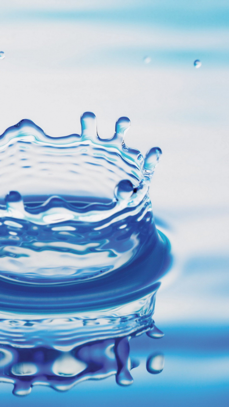 Обои брошюра по воде, вода, жидкий, синий, питьевая вода в разрешении 750x1334