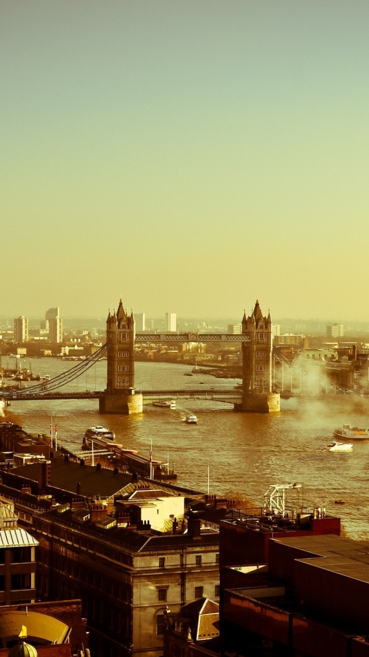 Обои городской район, город, городской пейзаж, метрополия, горизонт в разрешении 750x1334