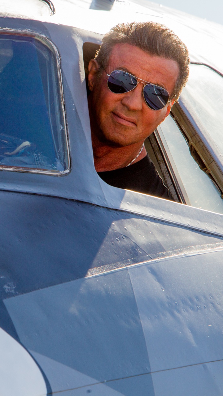 Обои Сильвестр Сталлоне, Неудержимые 3, Неудержимые, самолет, аэрокосмическая техника в разрешении 720x1280