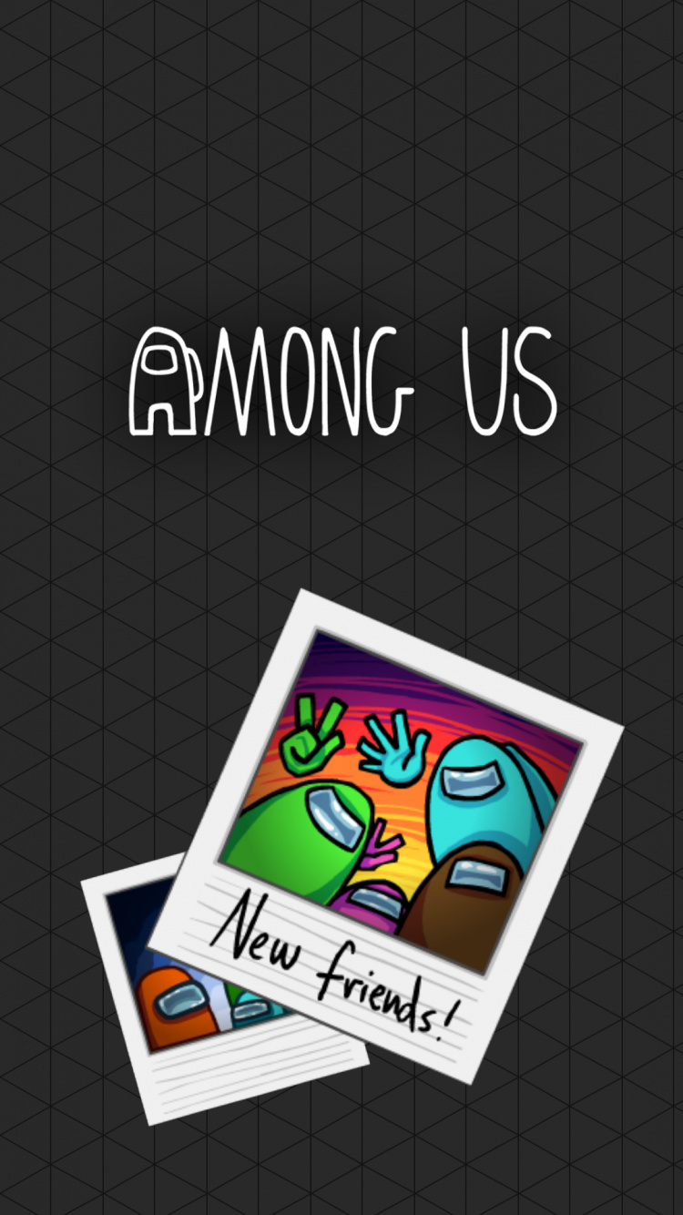 Обои среди нас обои, Among Us, текст, узор, символ в разрешении 750x1334