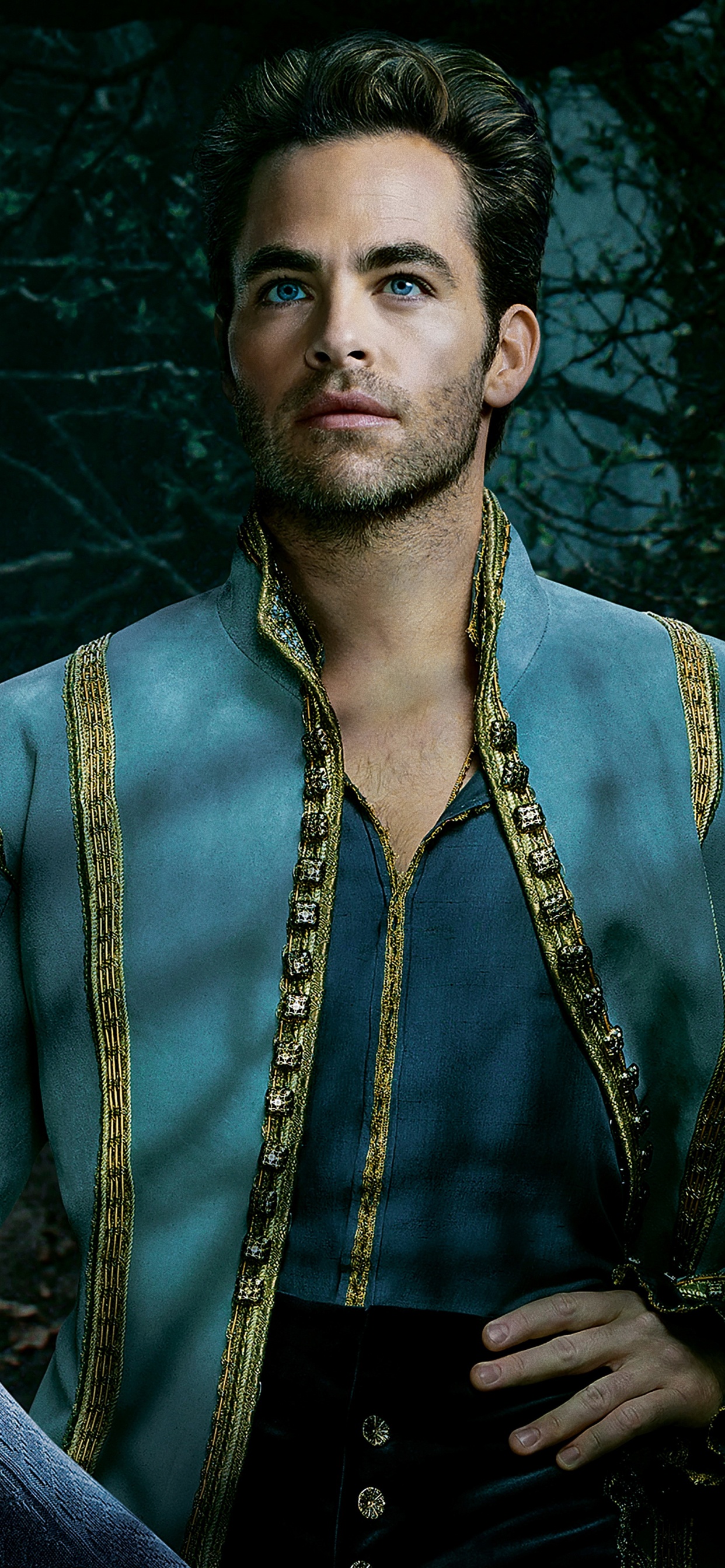 Обои Крис Пайн, Анна Кендрик, В лес, прекрасный принц, красота в разрешении 1242x2688