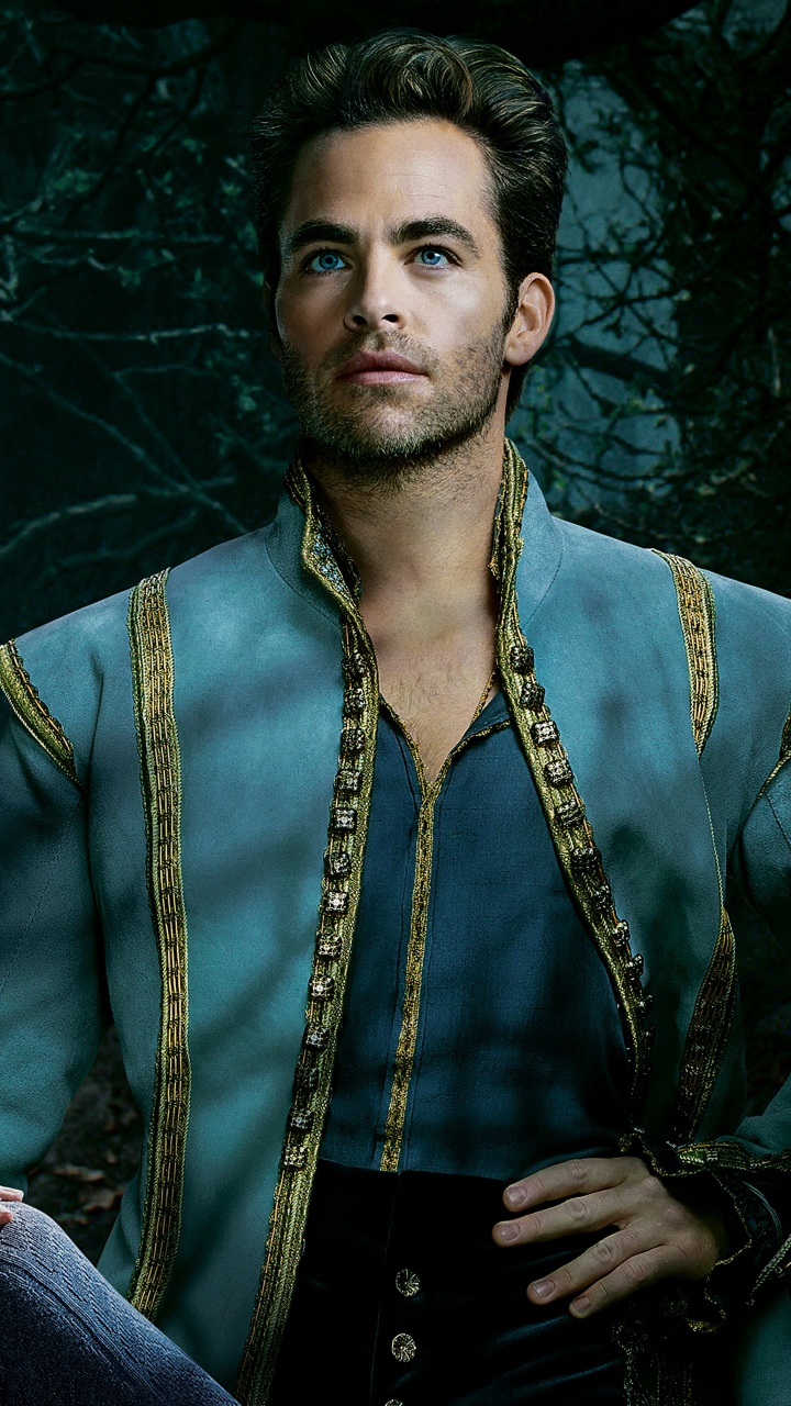 Обои Крис Пайн, Анна Кендрик, В лес, прекрасный принц, красота в разрешении 720x1280