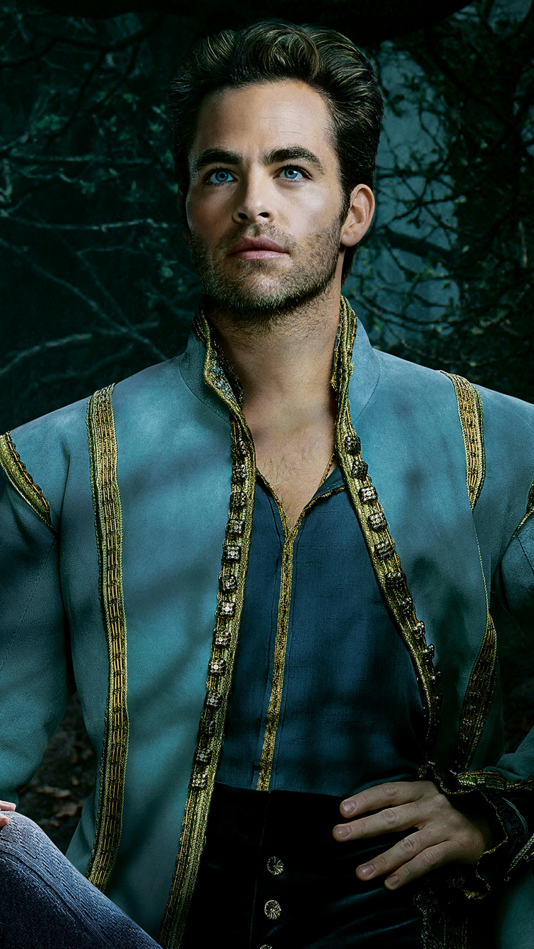 Обои Крис Пайн, Анна Кендрик, В лес, прекрасный принц, красота в разрешении 750x1334