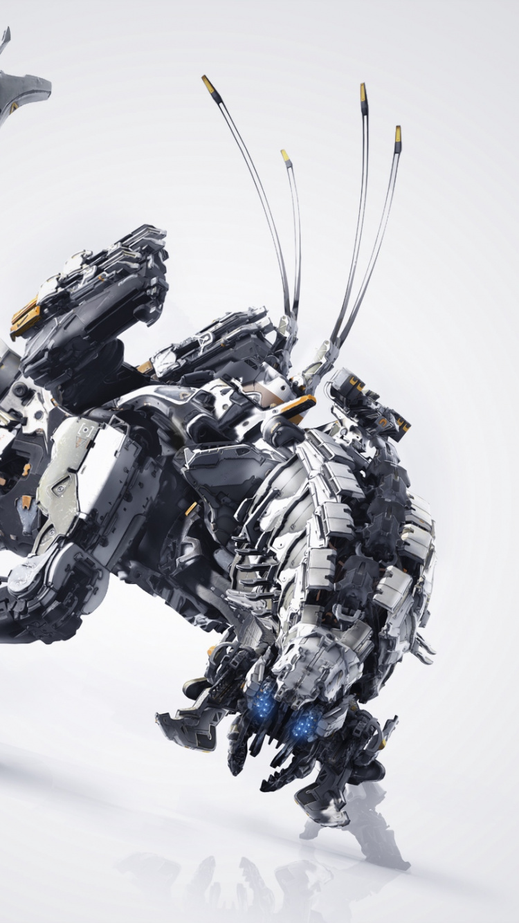 Обои горизонт ноль рассвета, партизанские игры, playstation 4, Алой, графический дизайн в разрешении 750x1334