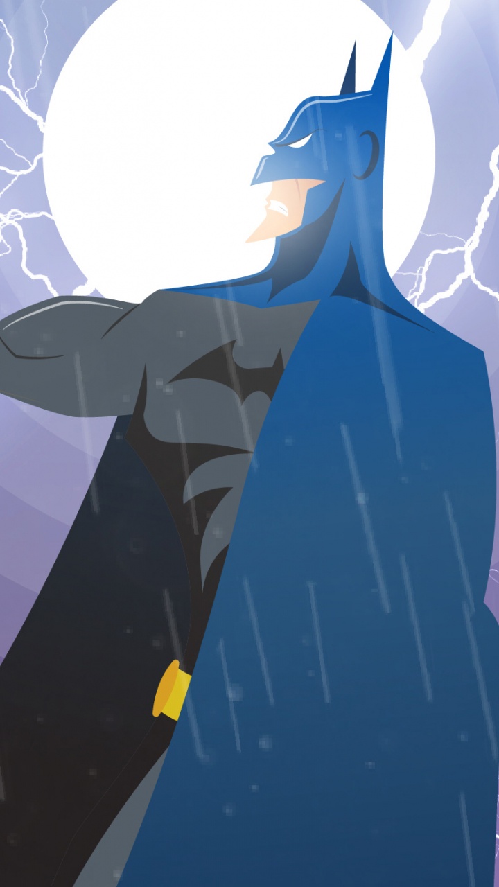 Обои Джокер, иллюстрация, Бэтмен, мультфильм, суперзлодей в разрешении 720x1280