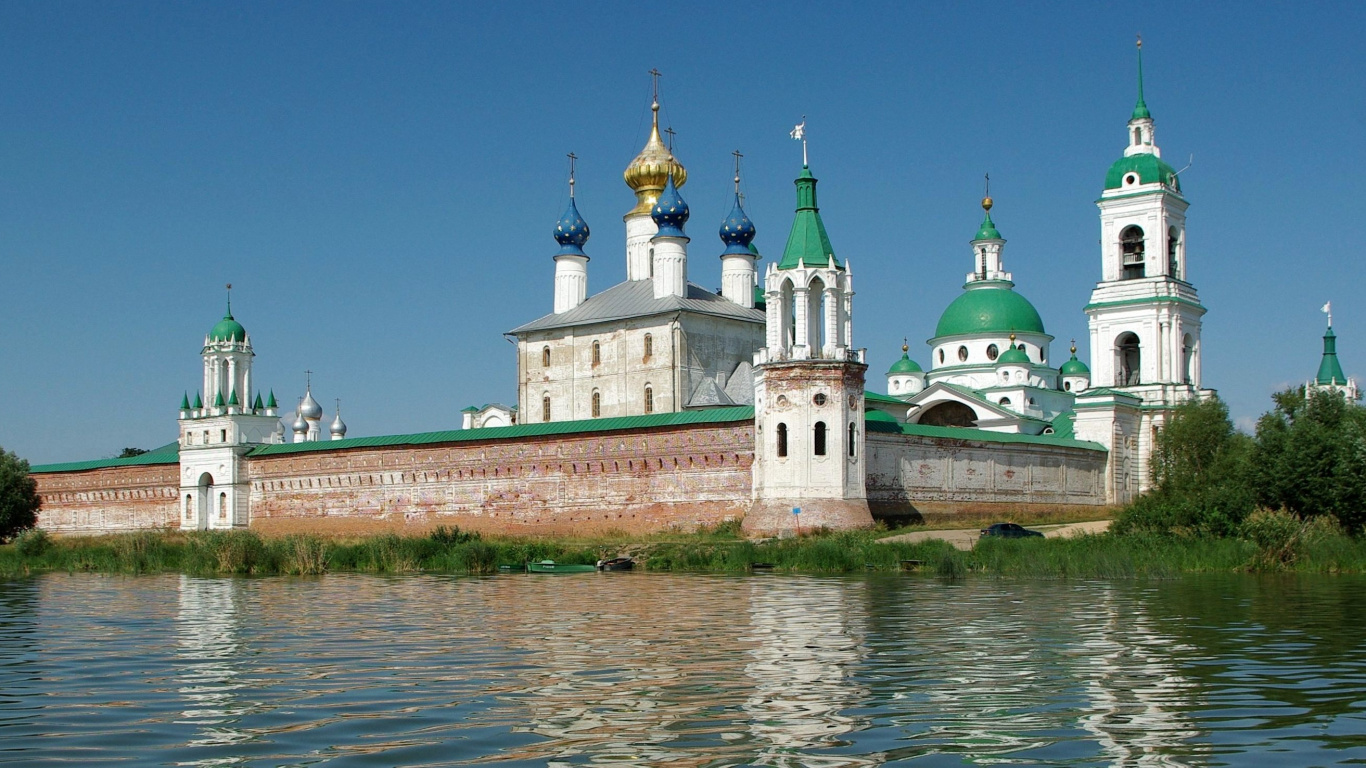 Обои ориентир, Ростов, город, здание, место поклонения в разрешении 1366x768