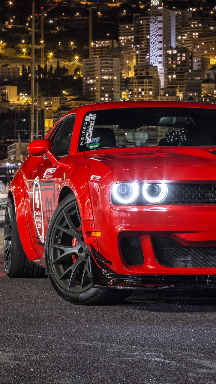 Обои dodge, авто, мускул кар, капюшон, автомобильный экстерьер в разрешении 720x1280