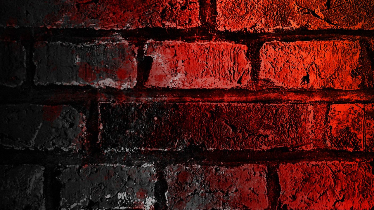 Обои кирпич, висгун - социальная сеть, смартфон, коричневый цвет, прямоугольник в разрешении 1280x720