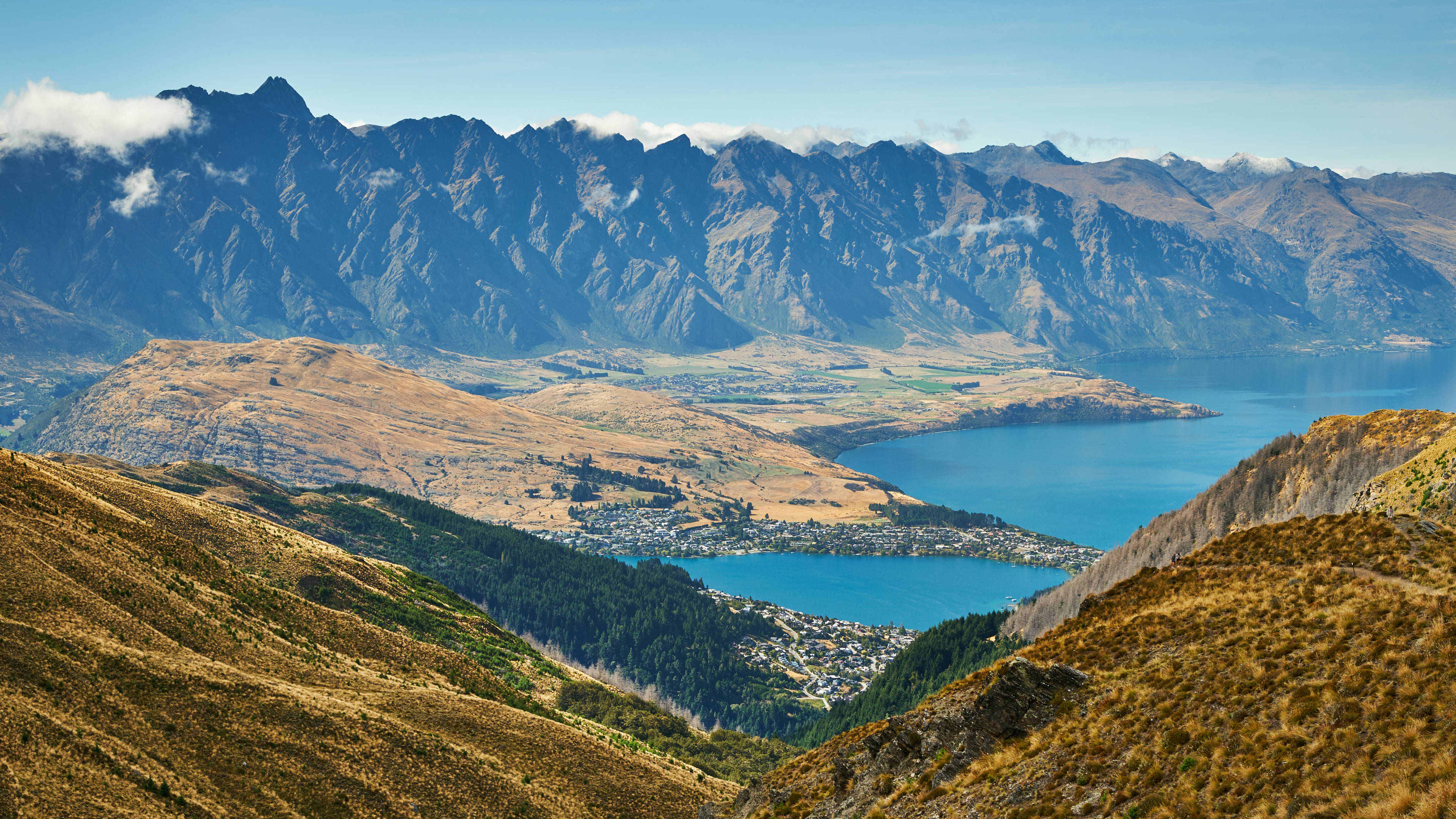 Обои горный хребет, гора, горный рельеф, нагорье, природный ландшафт в разрешении 3840x2160