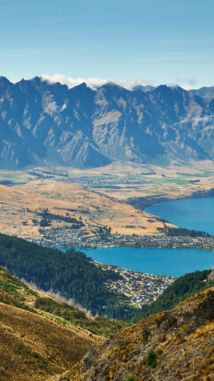 Обои горный хребет, гора, горный рельеф, нагорье, природный ландшафт в разрешении 720x1280