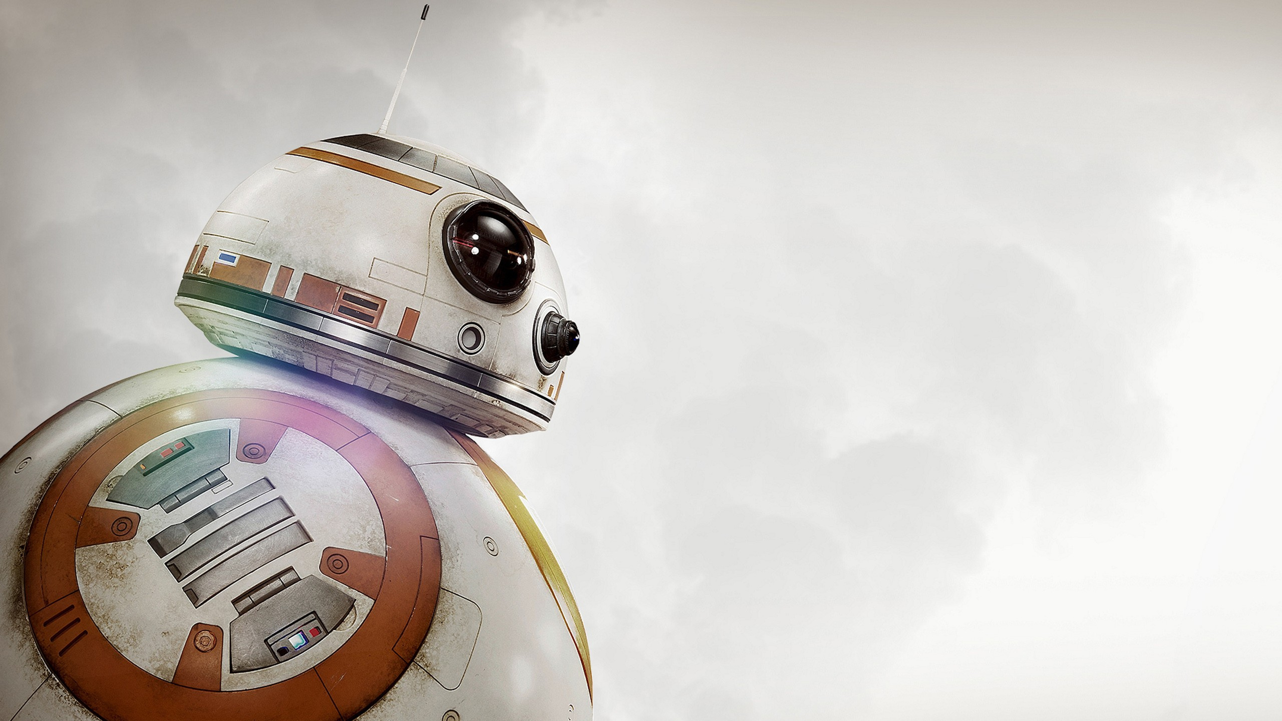 Обои ББ-8, Рей, звездные войны, штурмовик, Р2 Д2 в разрешении 2560x1440