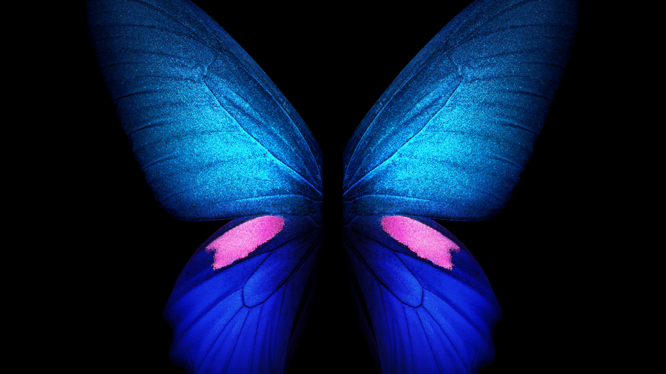 Обои Samsung Galaxy, Samsung, Samsung Galaxy Fold, складной смартфон, смартфон в разрешении 1366x768