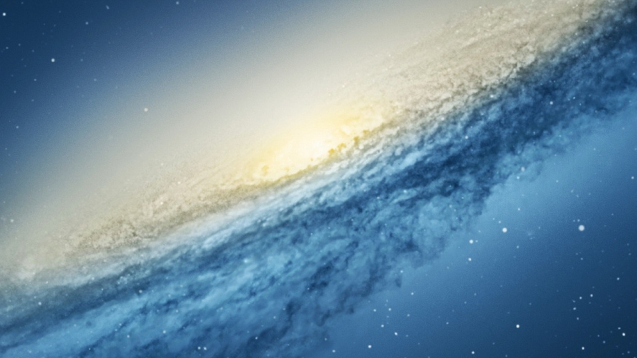 Обои атмосфера, горизонт, синий, спокойный, космическое пространство в разрешении 1280x720