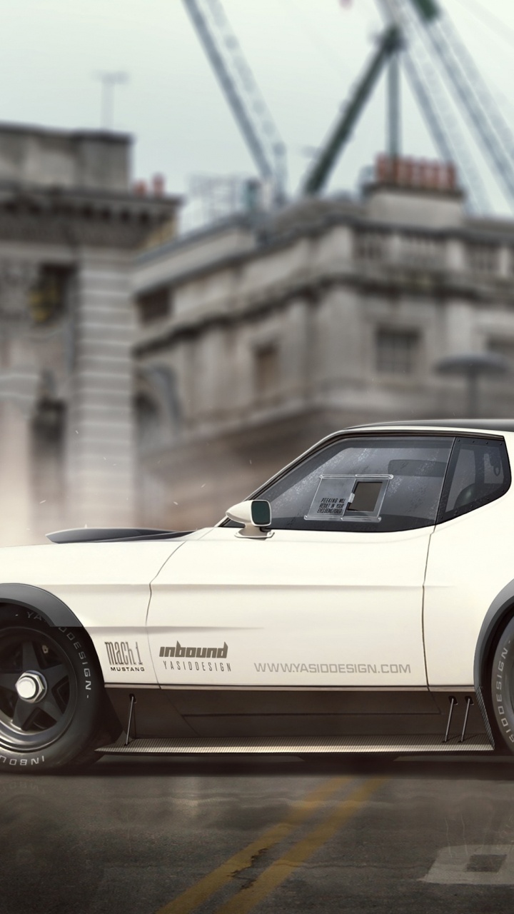 Обои спорткар, Форд Мустанг мах 1, авто, компания Ford, мускул кар в разрешении 720x1280