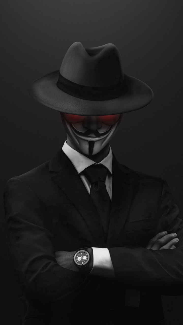 Обои человек в шляпе, шляпа, часы, солнце шляпа, белые в разрешении 720x1280