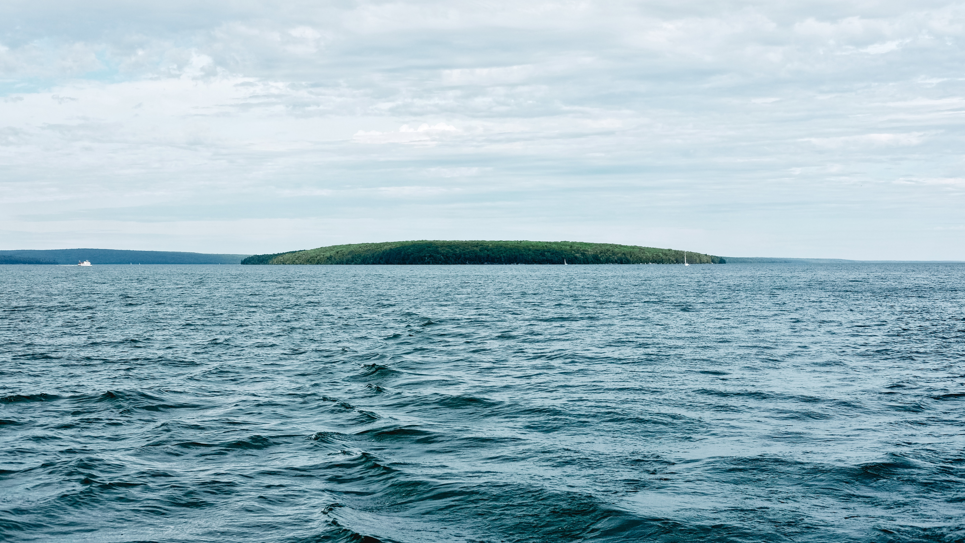 Обои водоем, море, вода, горизонт, океан в разрешении 3840x2160