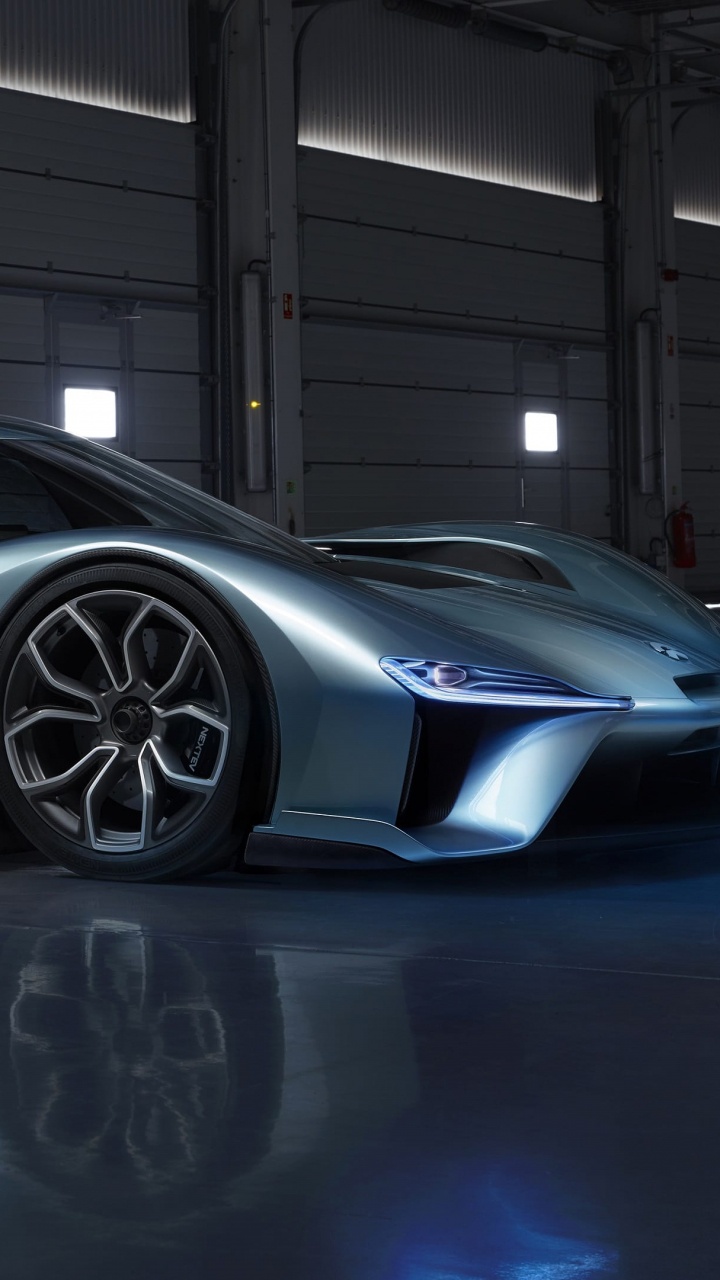 Обои НИО EP9, авто, спорткар, Нордшляйфе Нюрбургринга, НИО в разрешении 720x1280