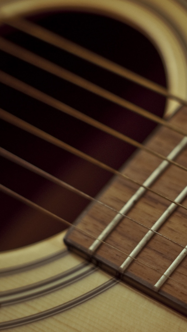 Обои акустическая гитара, гитара, струнный инструмент, строка, щипковые струнные инструменты в разрешении 720x1280