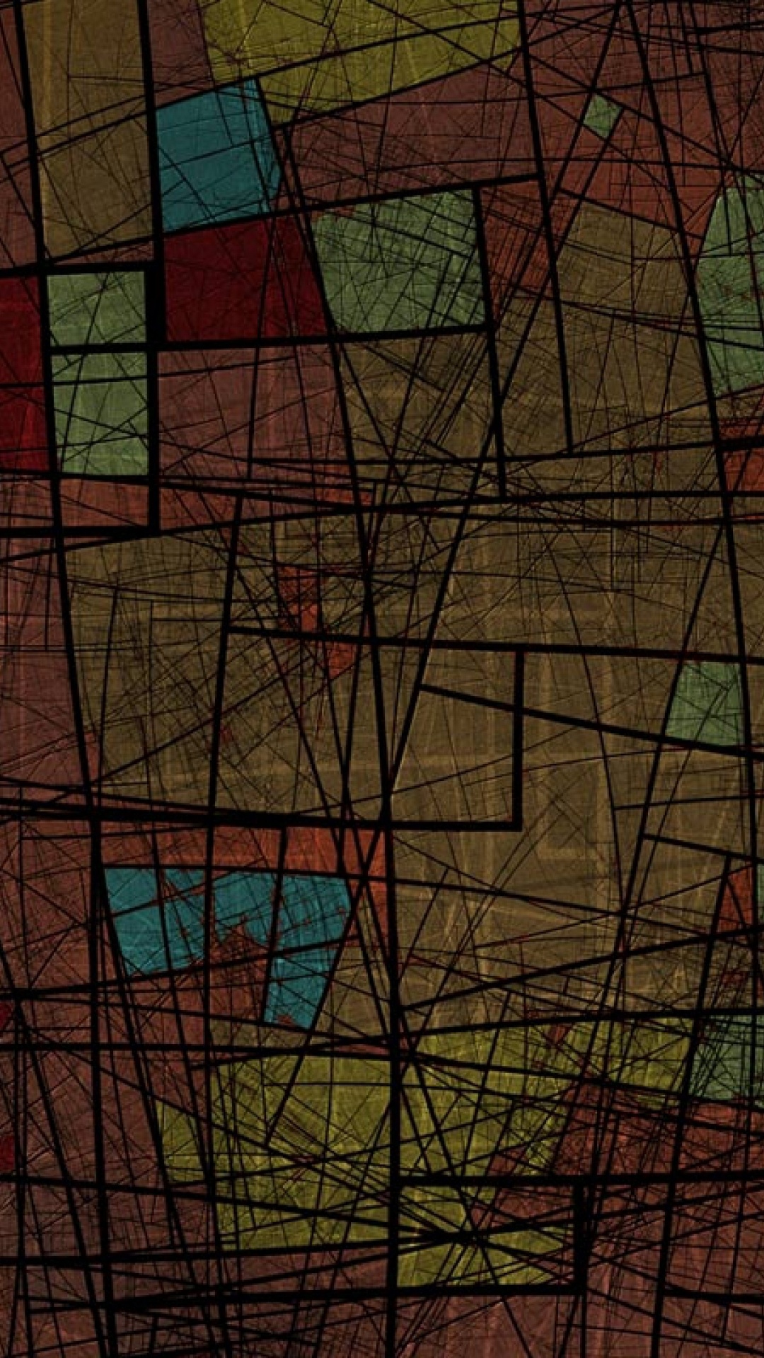 Обои арт, абстрактное искусство, цифровое искусство, стекло, линия в разрешении 1080x1920