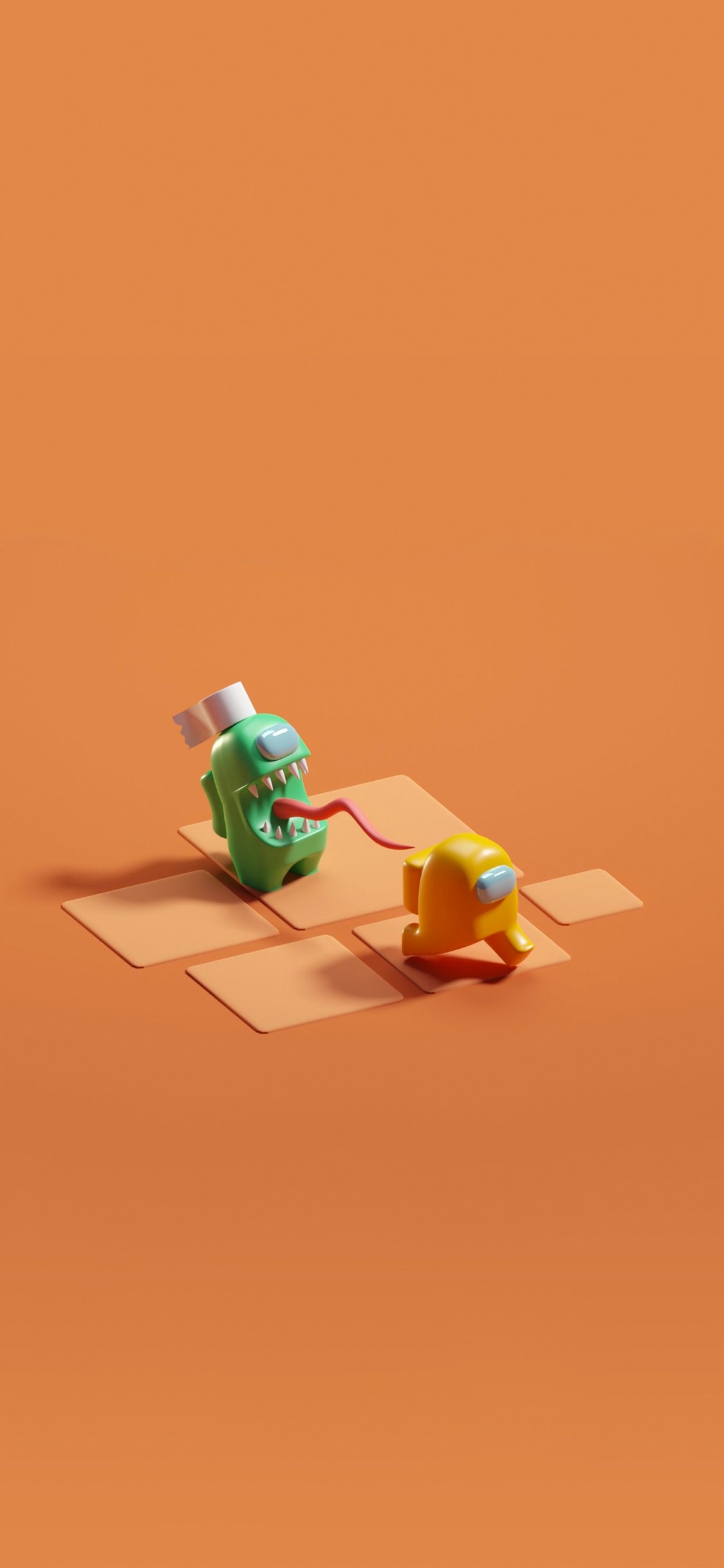 Обои Among Us, сфонди среди нас, игрушка, пластик, детские игрушки в разрешении 1125x2436