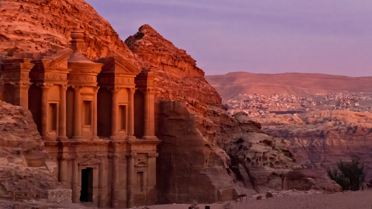 Обои Петр, Мадаба, туризм, историческое место, ориентир в разрешении 1280x720